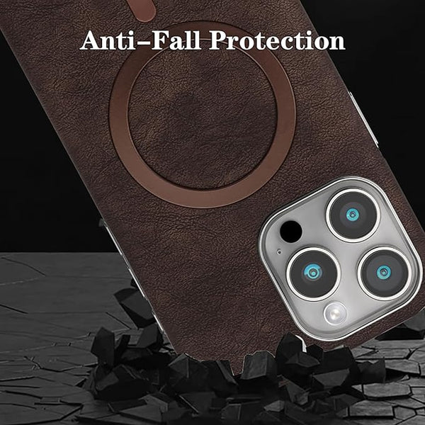 Classic Vintage Leather Magnetic Case for iPhone Series