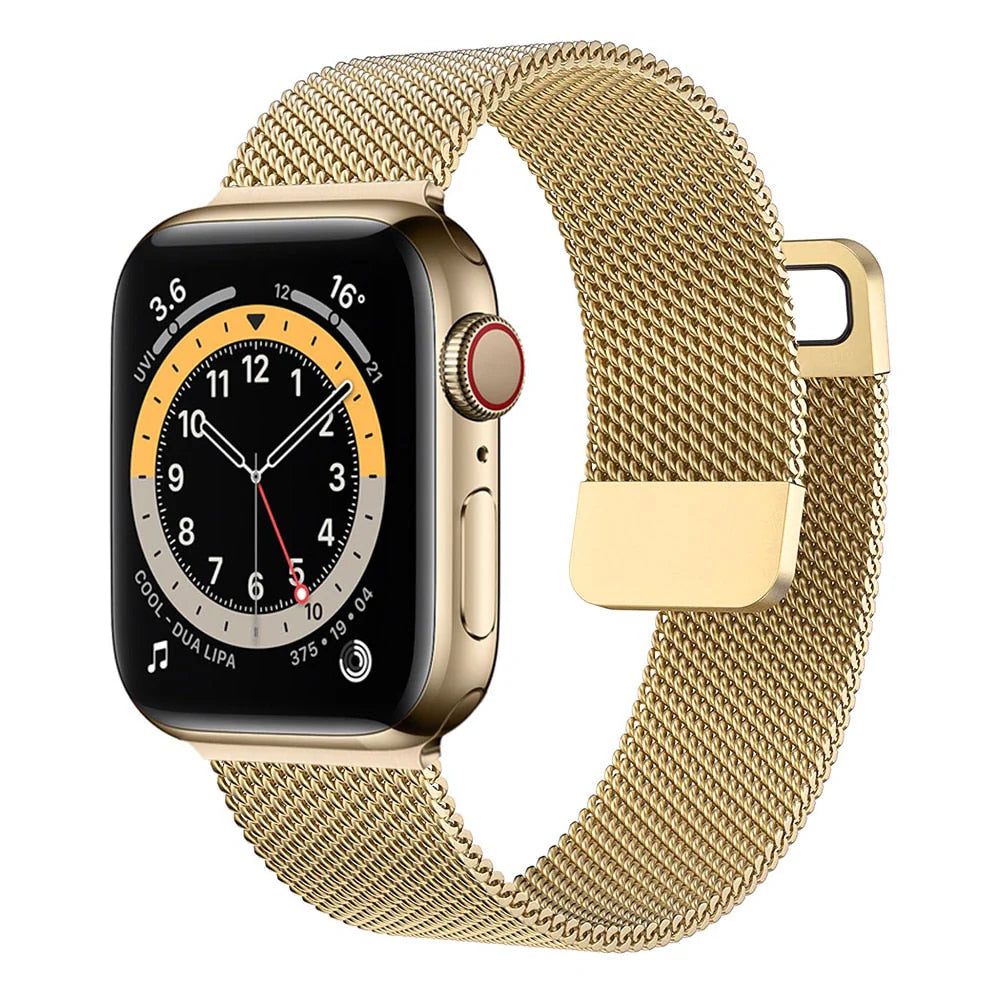 Black Milanese Loop Watch Strap – Premium Stainless Steel Mesh Band