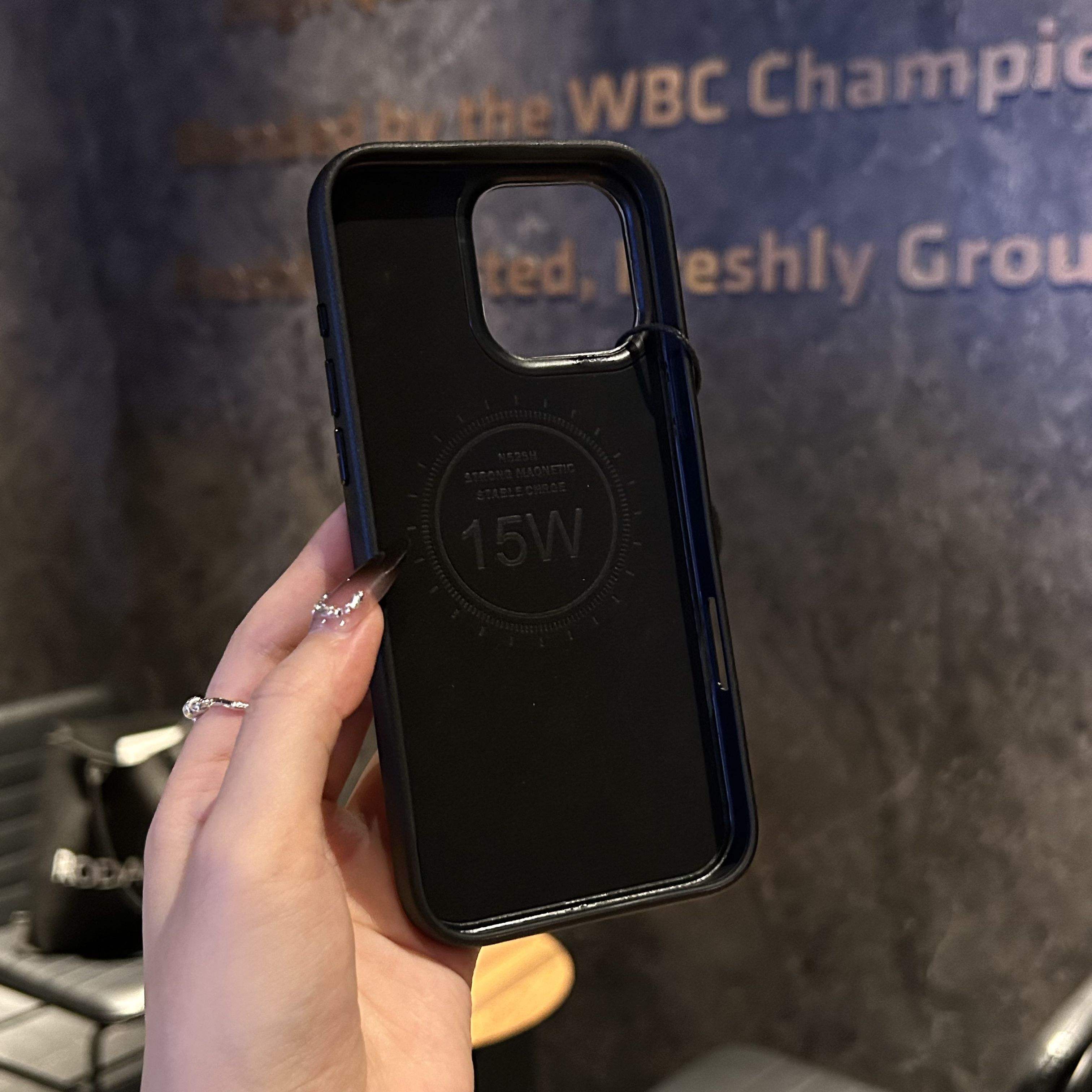 Signature Leather MagSafe Case – Premium Elegance for iPhone Series