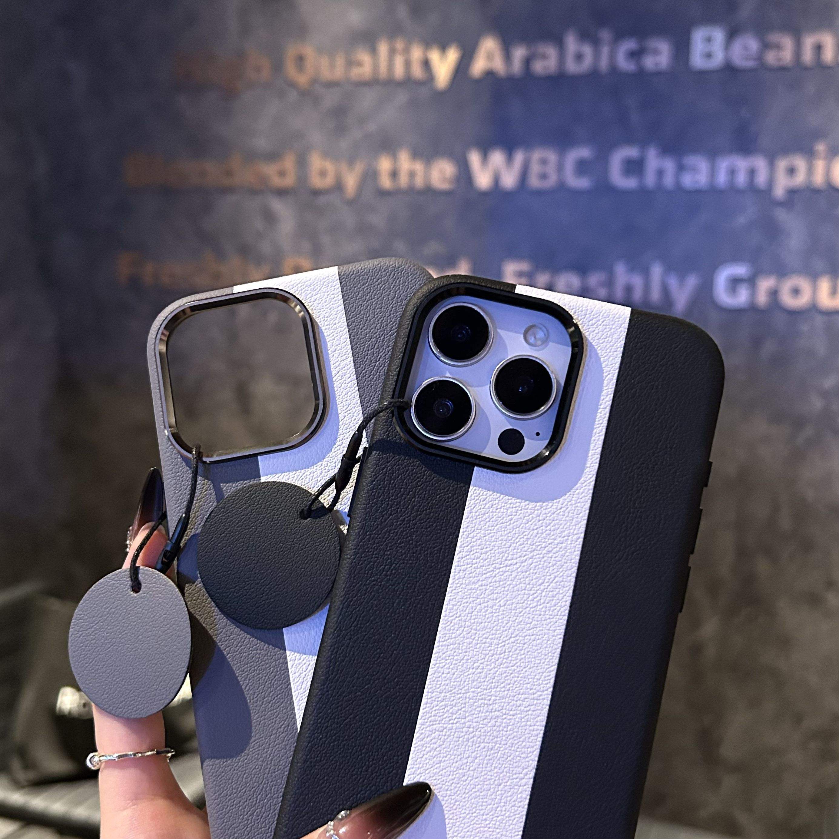 Signature Leather MagSafe Case – Premium Elegance for iPhone Series