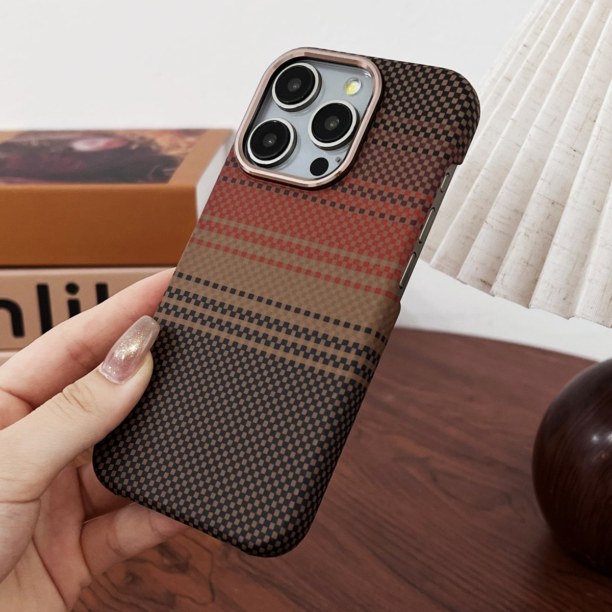 Luxury Carbon Fiber Textured Magnetic for iPhone Series
