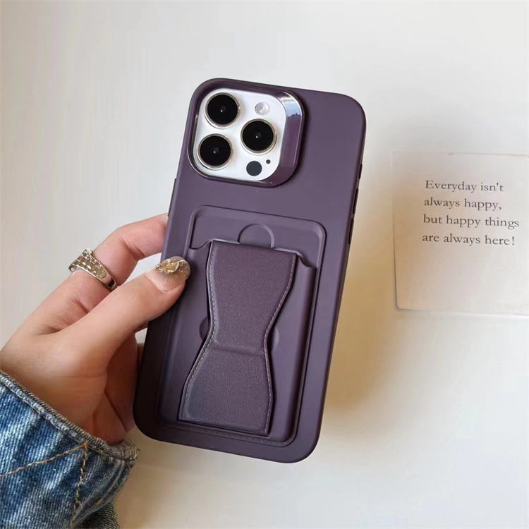 Premium Silicone Phone Case with Kickstand and Card Slot