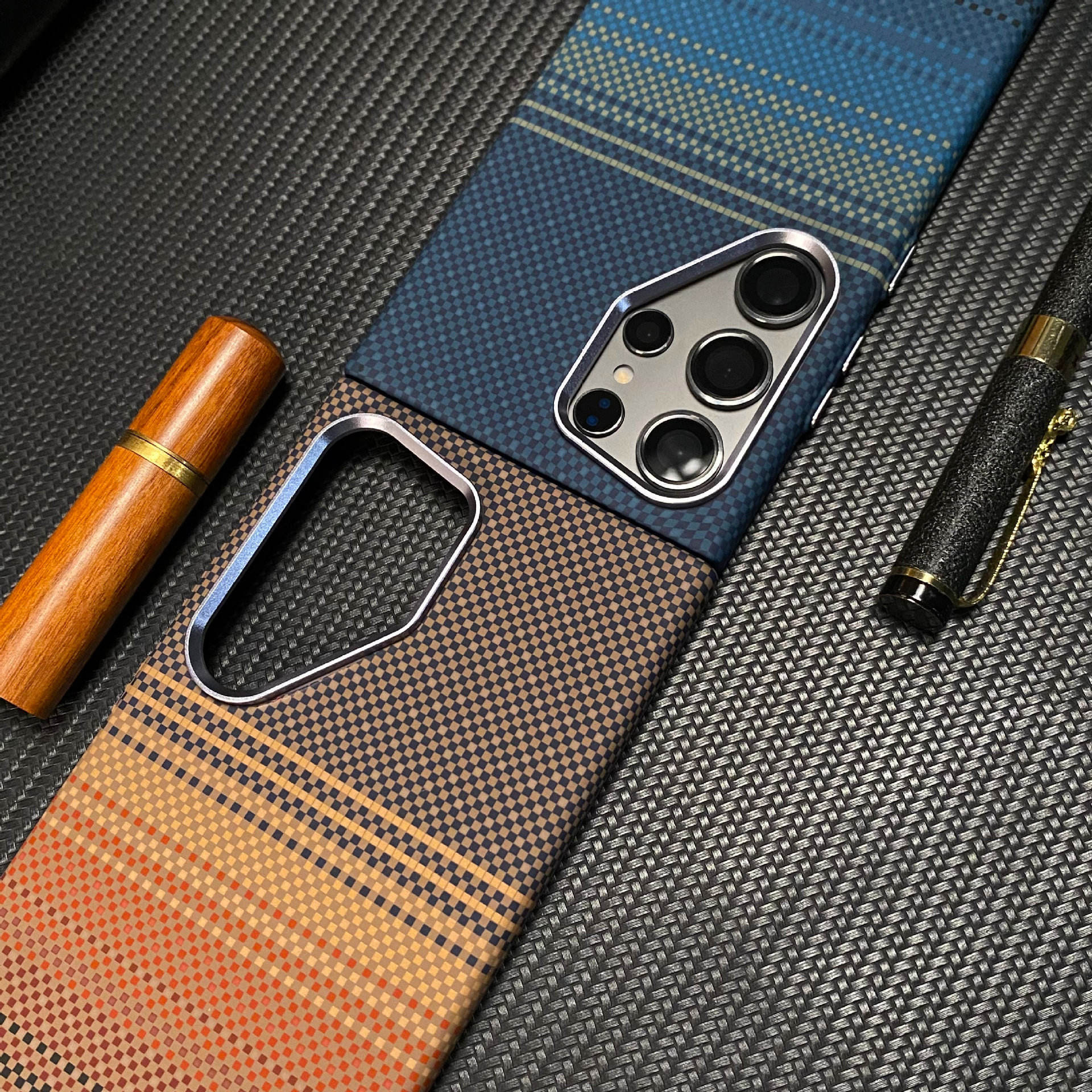 Back Cover Case for Samsung Galaxy S  Series Ultra Shockproof Protective Ultimate Luminous Magnetic Fiber Case