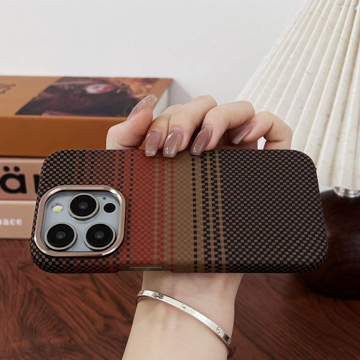 Luxury Carbon Fiber Textured Magnetic for iPhone Series