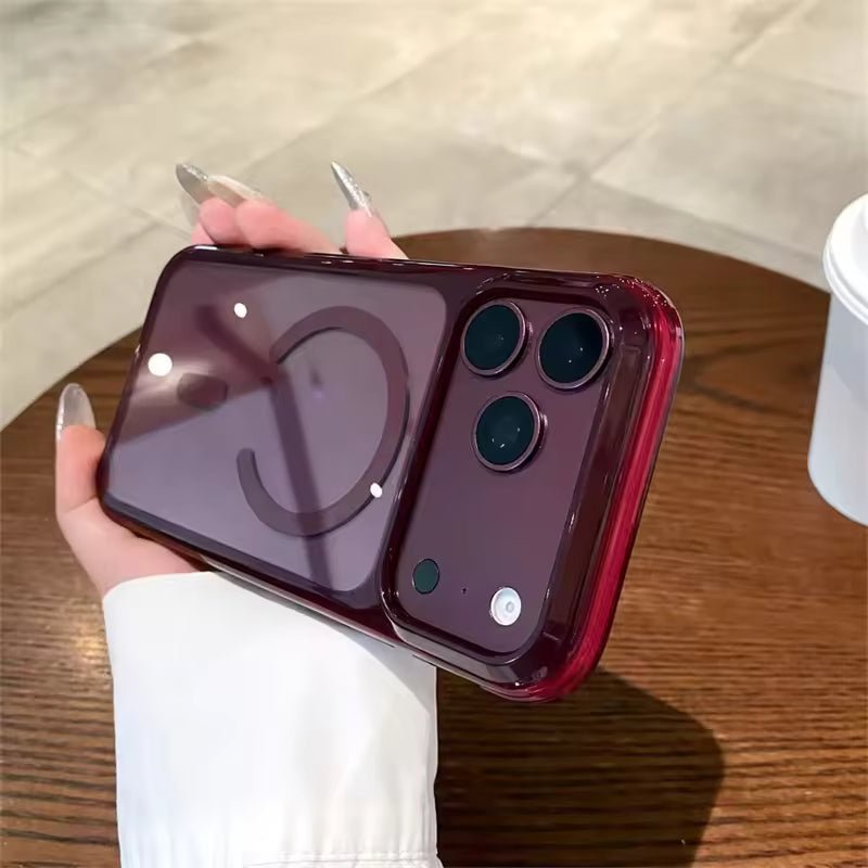 Shockproof Clear Magnetic iPhone Case – Premium Cushion Bumper Protection