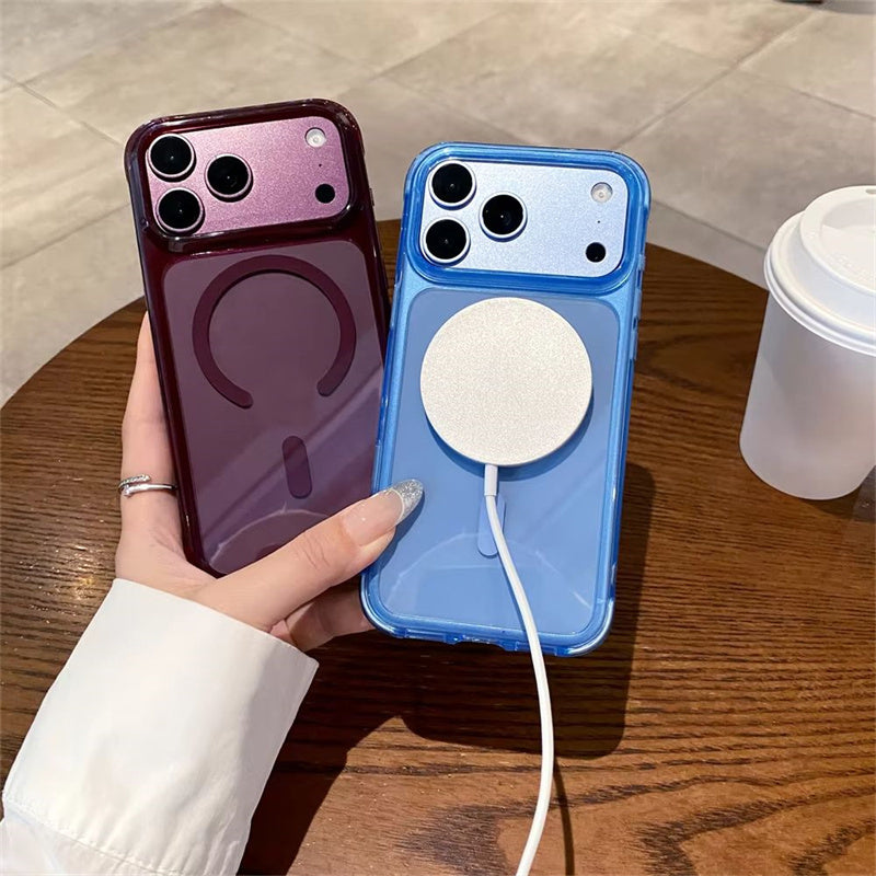 Shockproof Clear Magnetic iPhone Case – Premium Cushion Bumper Protection