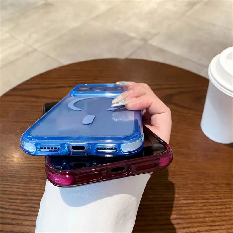 Shockproof Clear Magnetic iPhone Case – Premium Cushion Bumper Protection
