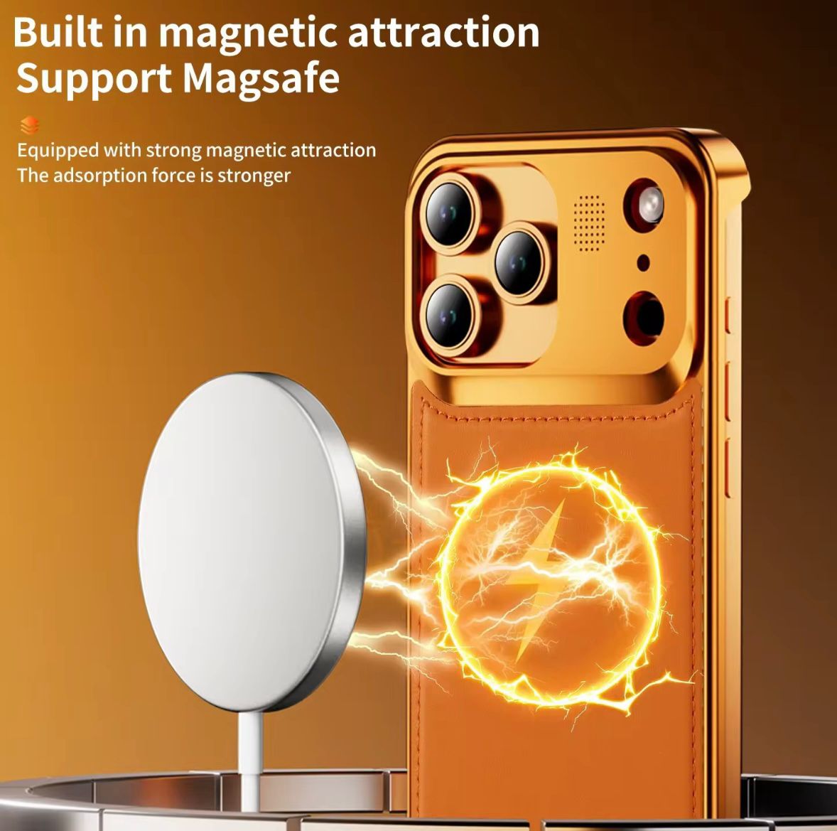 Premium Metallic AeroFLex Leather Case With Aroma Perfume Cover Compatible For iPhone Series