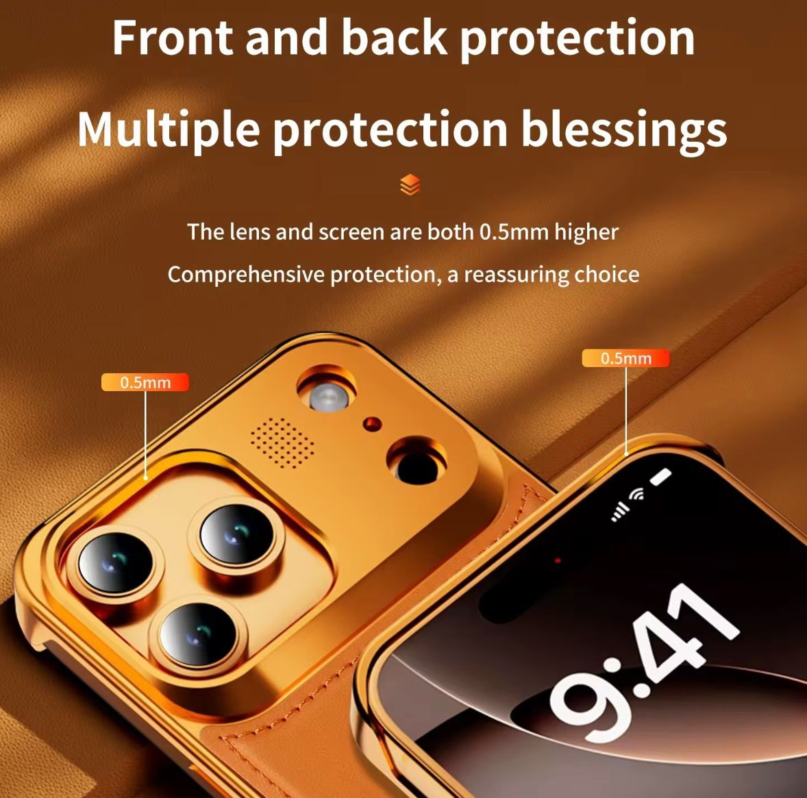 Premium Metallic AeroFLex Leather Case With Aroma Perfume Cover Compatible For iPhone Series