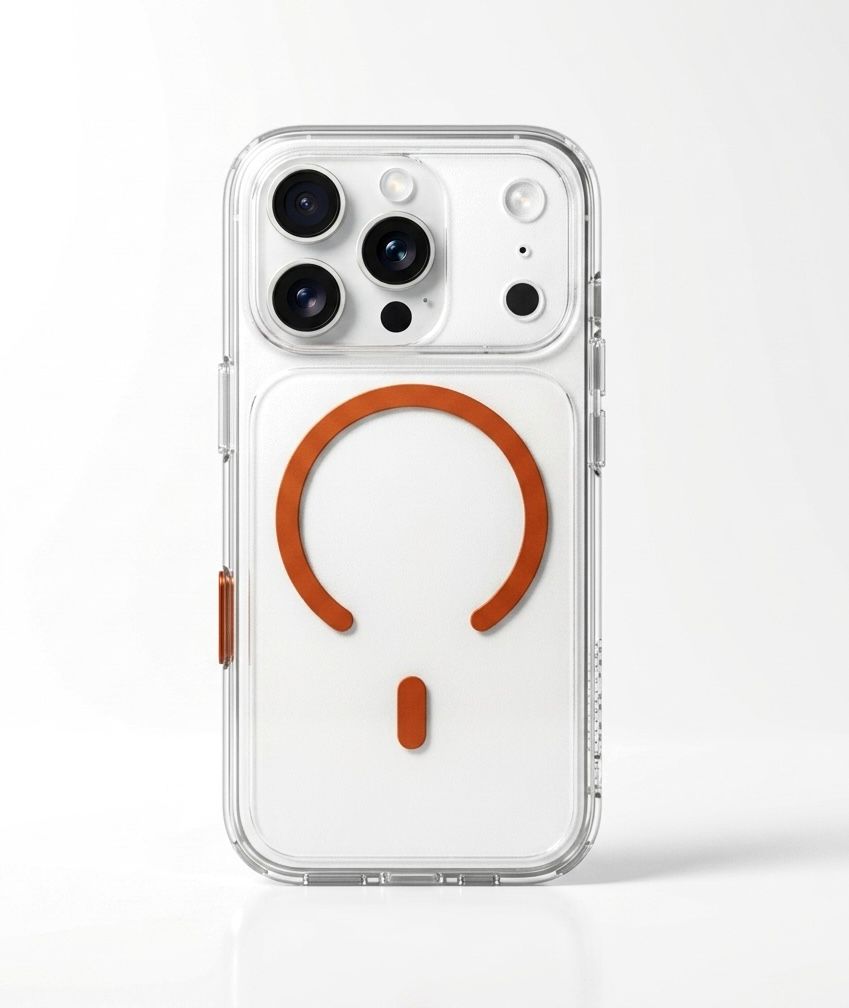 Magnetic Transparent Shockproof Case for iPhone Series