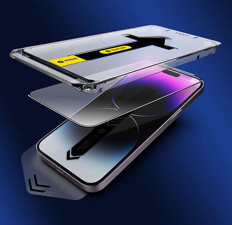 Privacy Tempered Glass Dust-Free Easy App Screen Protector