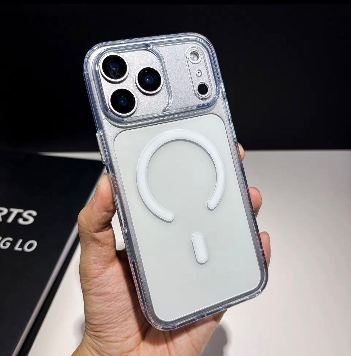 Magnetic Transparent Shockproof Case for iPhone Series