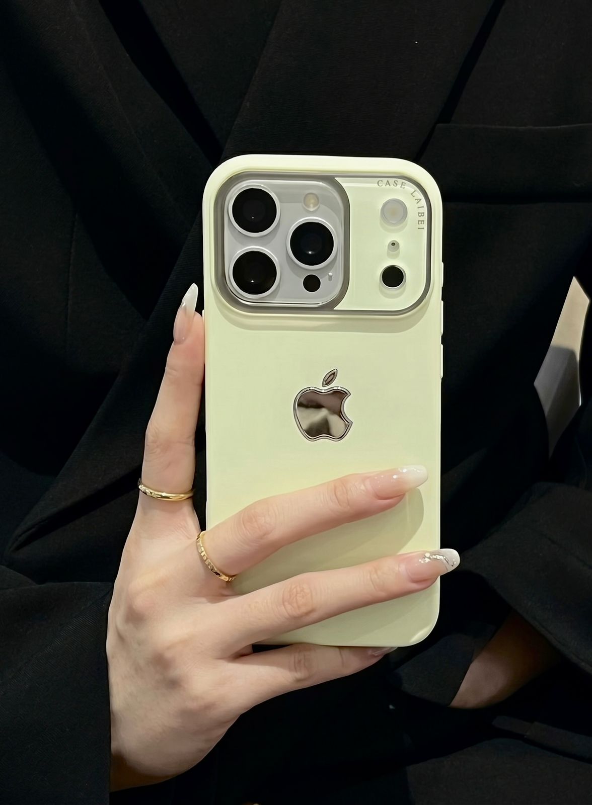 Luxury Silicone iPhone Case with Metal Camera Lens Protection