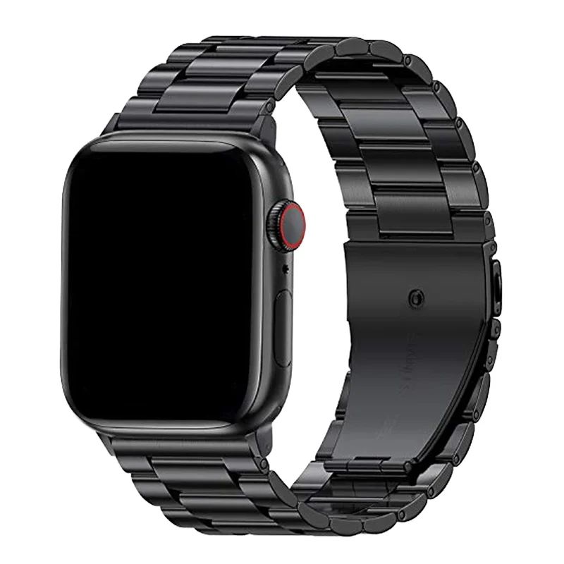 Black Stainless Steel Watch Strap