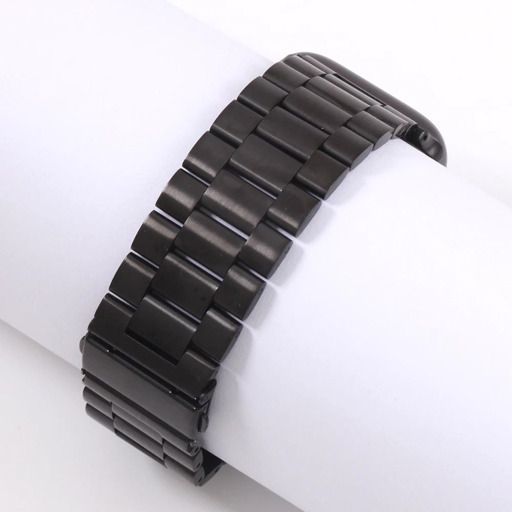 Black Stainless Steel Watch Strap