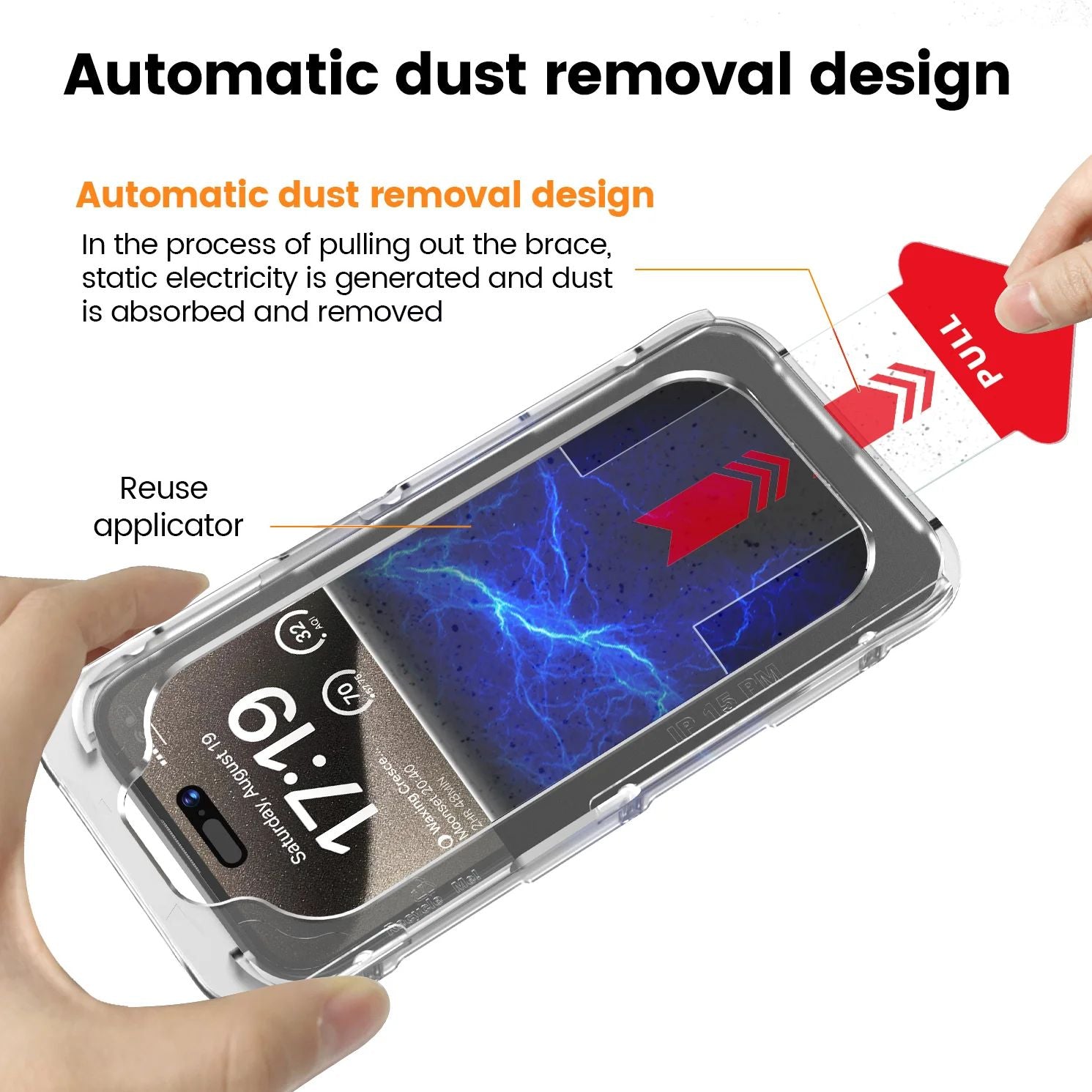 Privacy Tempered Glass Dust-Free Easy App Screen Protector