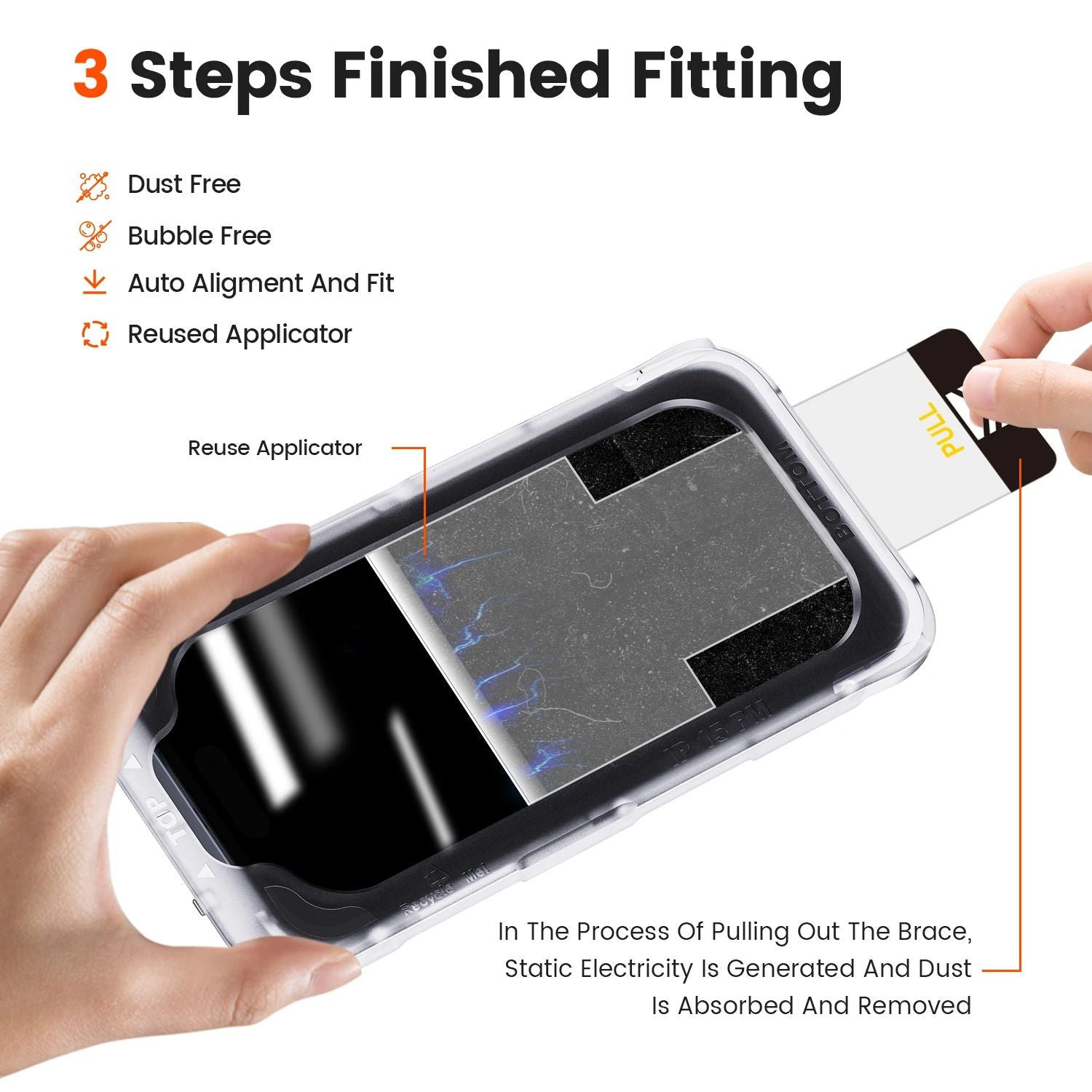 Privacy Tempered Glass Dust-Free Easy App Screen Protector