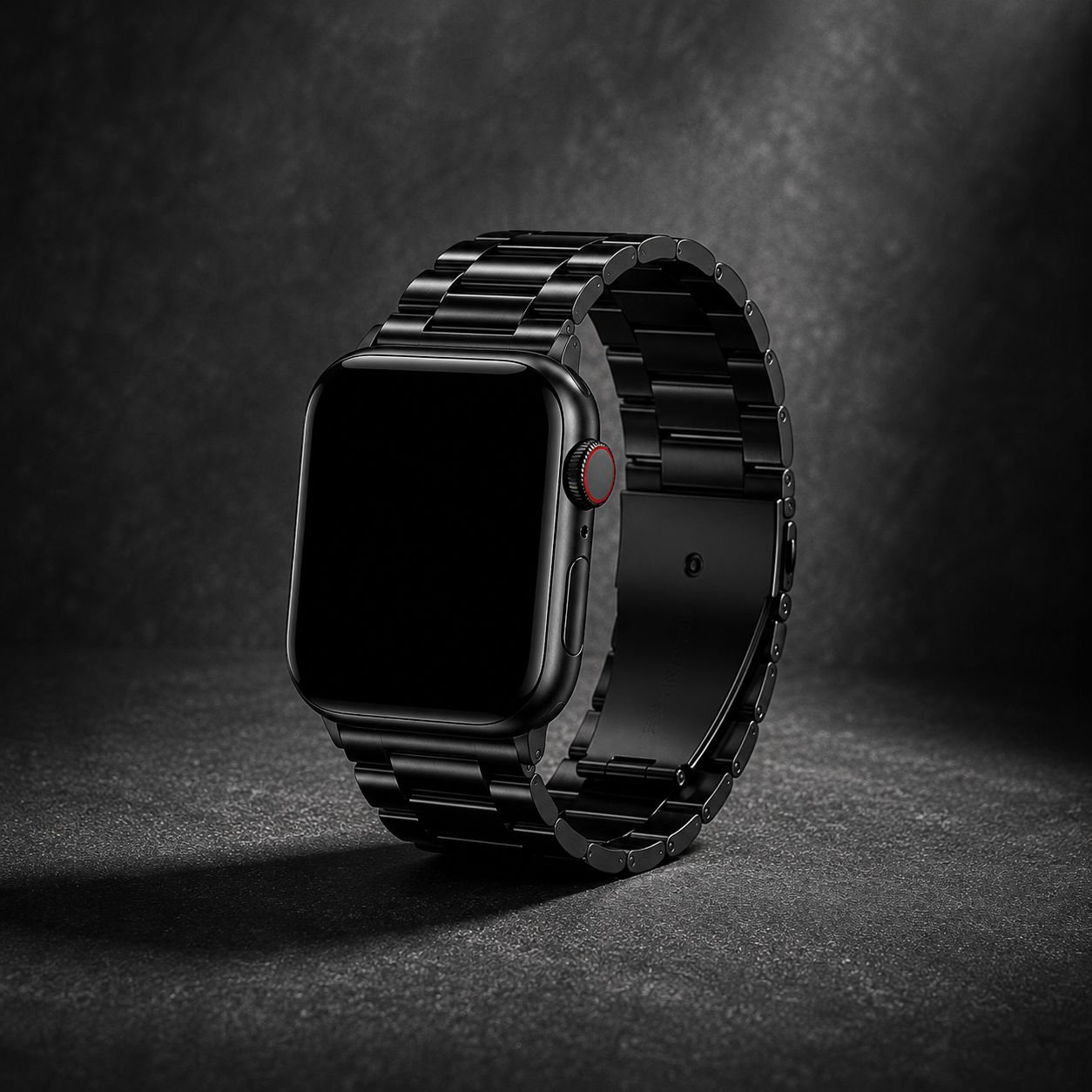Black Stainless Steel Watch Strap