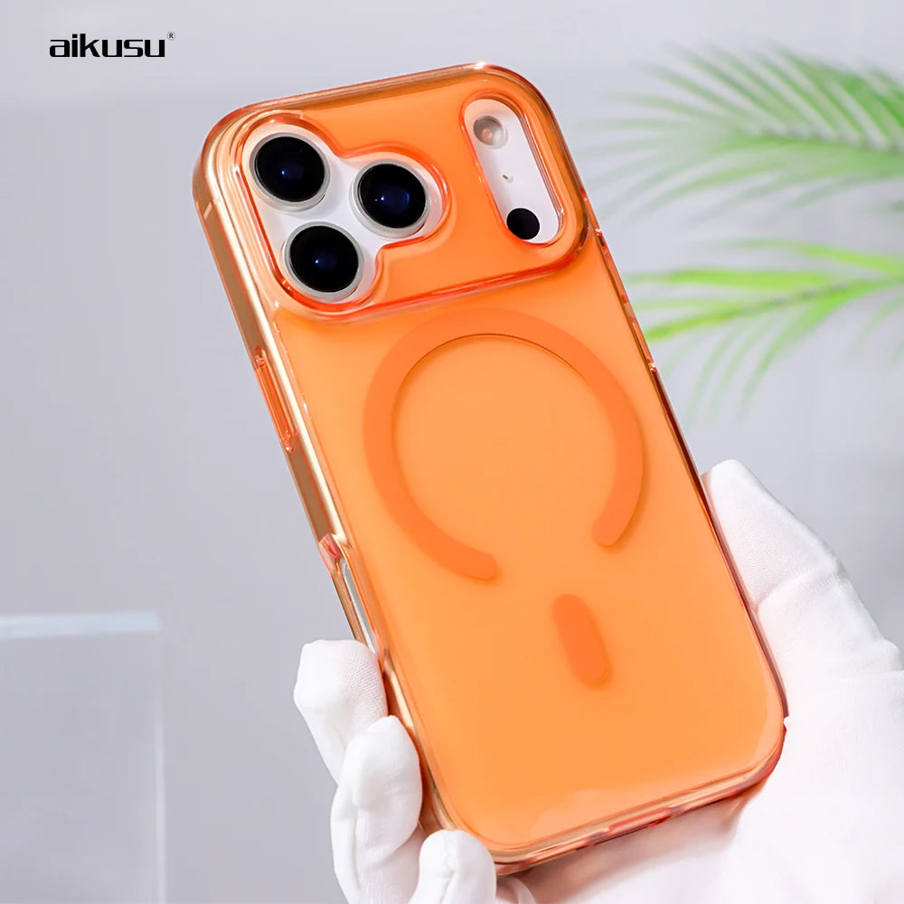 Clear Transparent Waterproof Magnetic Mobile Phone Case – Full Protection Shockproof Cover with Secure Seal