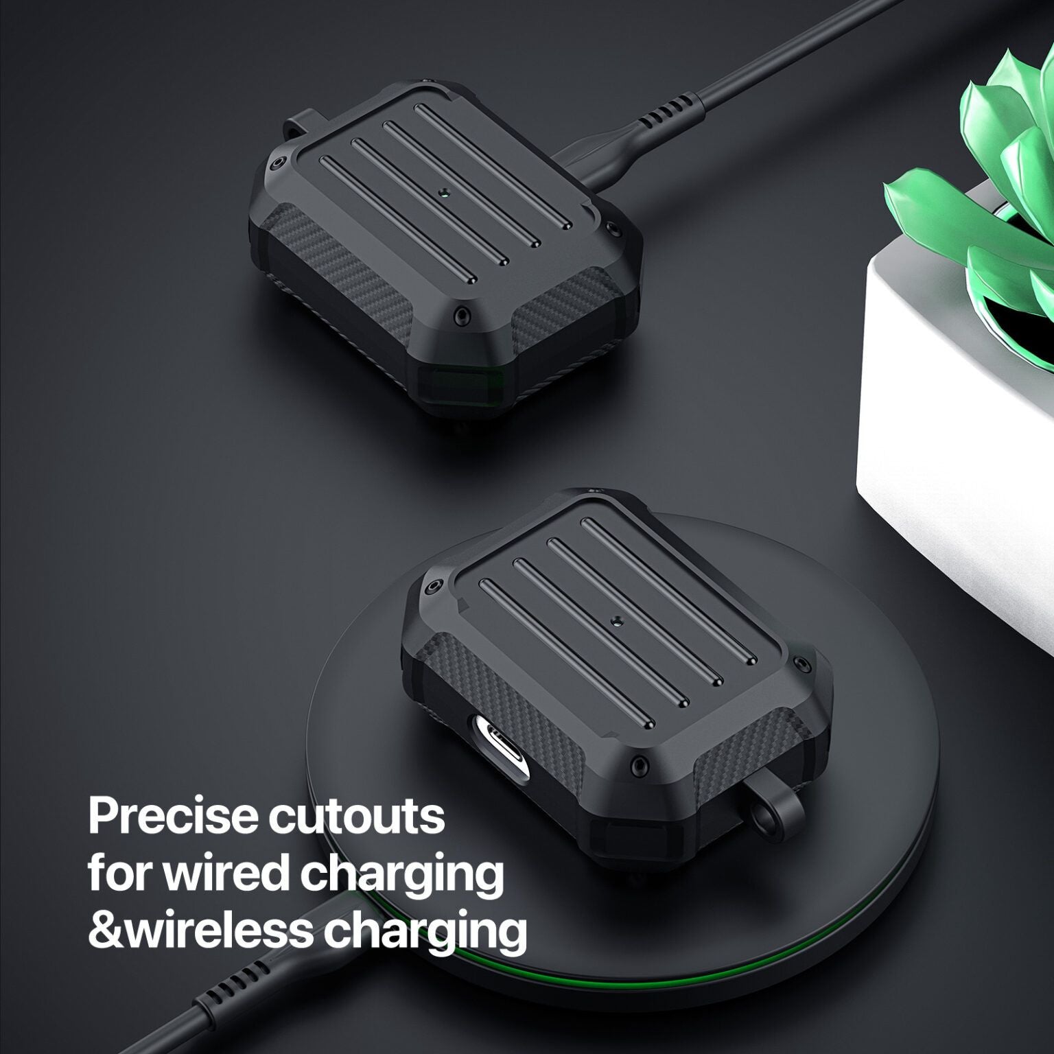 AirPods Protective Case – Wireless &amp; Wired Charging Compatible